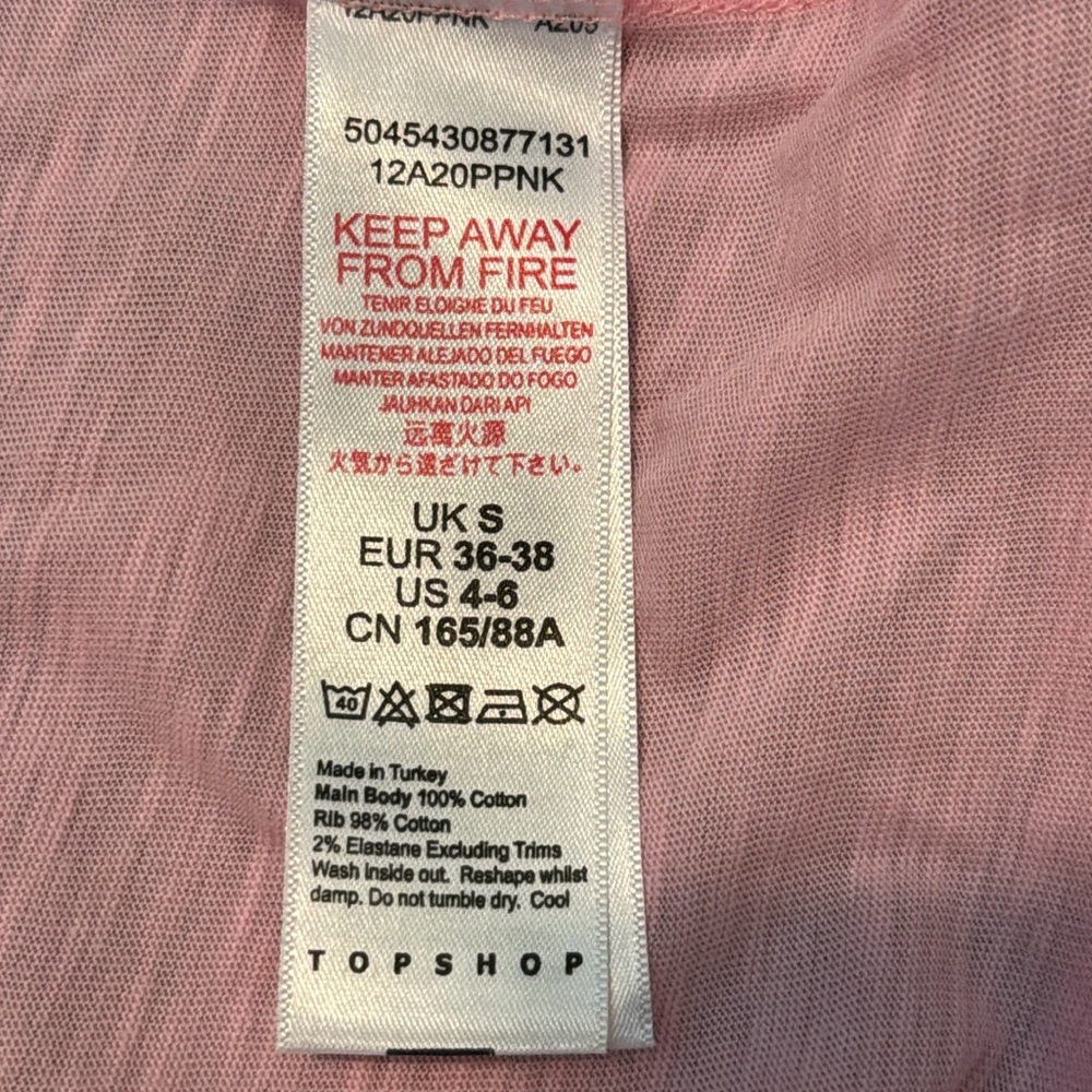 NWOT Topshop LE FREAK C’EST CHIC Ringer Tee Shirt Small 4-6 - Picture 7 of 7